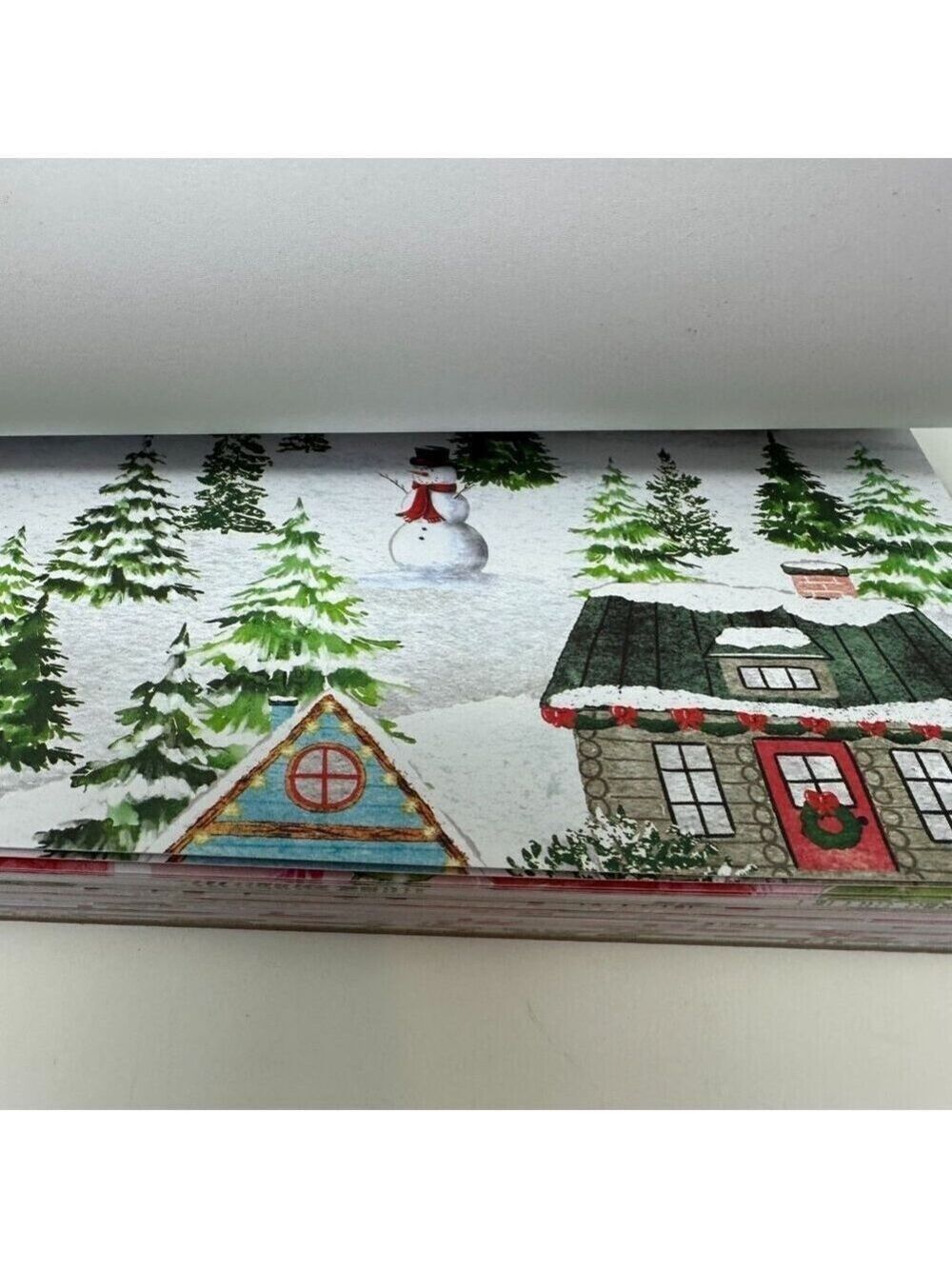 Christmas Holiday Wonderland Scrapbook Paper Pad 8.5x11 Craft Supply 60 Sheets - Picture 5 of 16